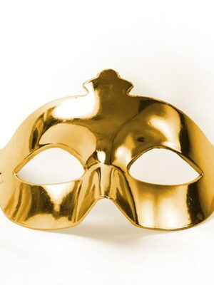 PartyDeco Party maska zlatá