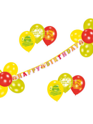 Amscan Banner - Happy Birthday s balónmi